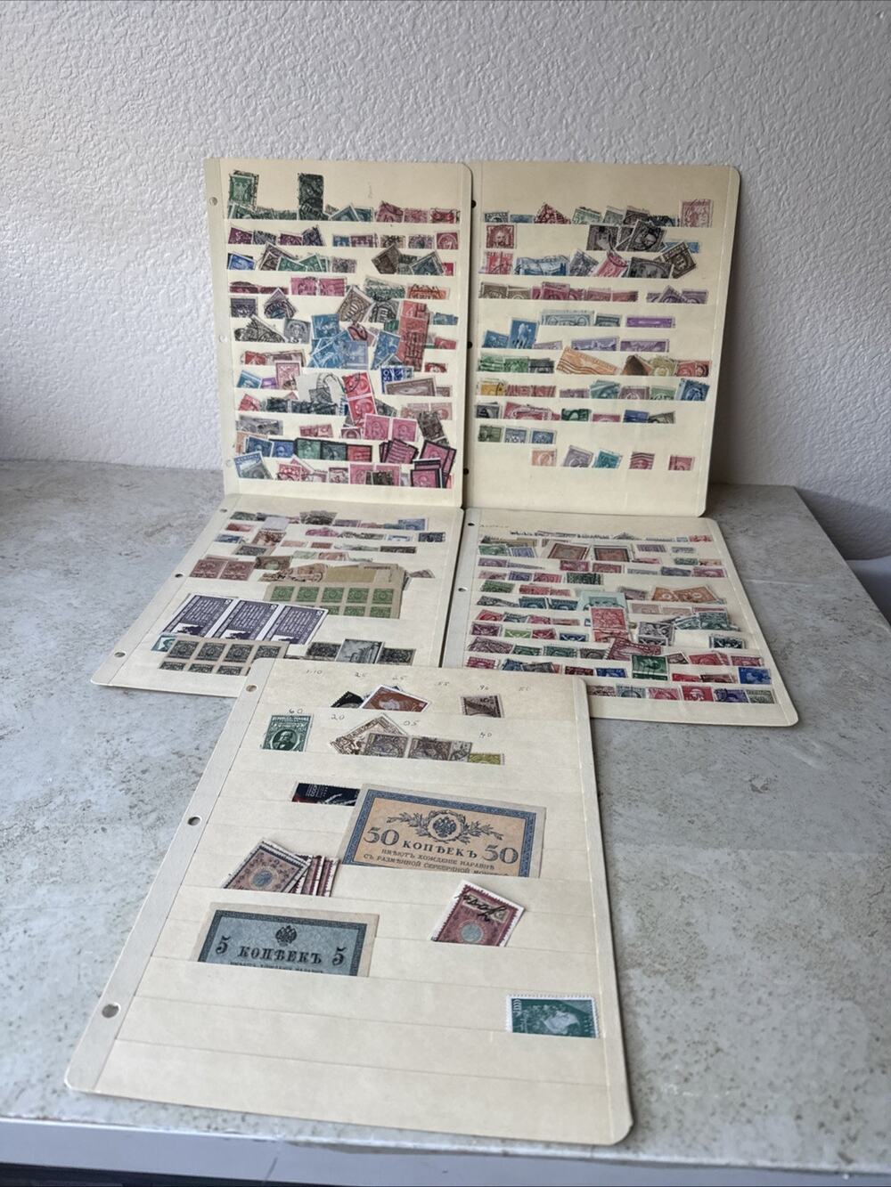 Vintage World Postage Stamp Lot - Postmarked Vtg Lot